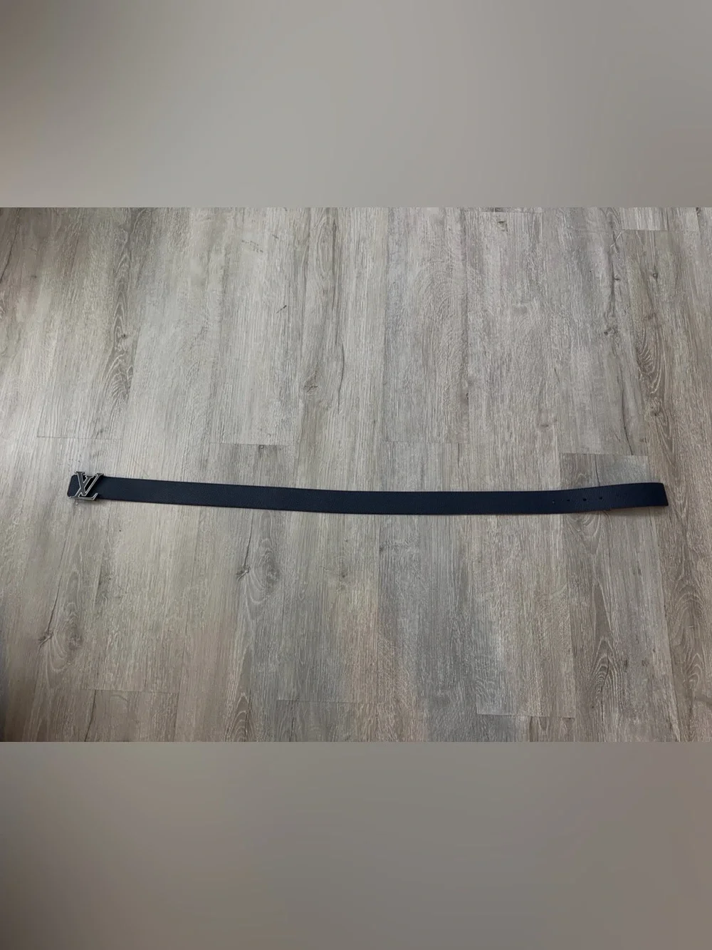 Louis Vuitton Navy Reversible Belt with Black LV Buckle 85cm